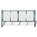 vidaXL, vidaXL Gartenzaun Tor 289x100 cm/306x150 cm Stahl Grün