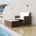 Diverse Hardware, Gartensofa Poly Rattan Braun