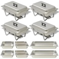 Diverse Hardware, Chafing Dish Set 4-tlg. Edelstahl