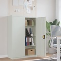 vidaXL Aktenschrank 90×40×140 cm Stahl Grau