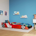 Diverse Hardware, Rennwagen-Bett 90x200 cm Rot
