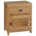 vidaXL, vidaXL Nachttisch Massivholz Teak 40×30×50 cm