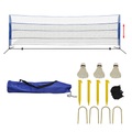 vidaXL, vidaXL Badmintonnetz-Set mit Federbällen 500 x 155 cm