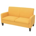 2-Sitzersofa 135 x 65 x76 cm Gelb
