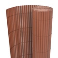 Gartenzaun Doppelseitig 90 x 300 cm Braun