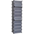 vidaXL Schuh-Organizer Zusammenklappbar mit 10 Fächern Schwarz