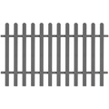 WPC Lattenzaun 200 x 120 cm Grau