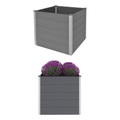 vidaXL Garten-Hochbeet WPC 100x100x91 cm Grau
