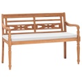 Diverse Hardware, Batavia Gartenbank mit Polstern 120 cm Teak