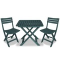 vidaXL, vidaXL 3-tlg. Bistro-Set Klappbar Kunststoff Grün