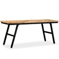 Diverse Hardware, Sitzbank Recyceltes Teak und Stahl 110 x 35 x 45 cm