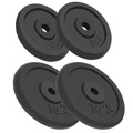 Diverse Hardware, Hantelscheiben 4 Stk. 2 x 10 kg + 2 x 5 kg Gusseisen