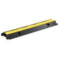 vidaXL, vidaXL Kabelbrücke Überfahrschutz 1 Kanal Gummi 100 cm