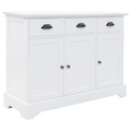 vidaXL, vidaXL Sideboard mit 3 Türen MDF und Kiefernholz 105 x 35 x 77,5 cm