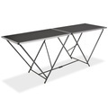Klapptisch MDF und Aluminium 200x60x78 cm