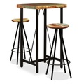 Bar-Set 3-tlg. Altholz Massiv
