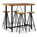 Bar-Set 5-tlg. Altholz Massiv