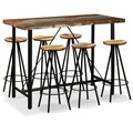 Bar-Set 7-tlg. Altholz Massiv