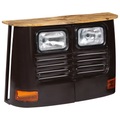 LKW-Sideboard Mangoholz Massiv Dunkelgrau
