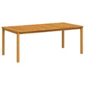 Garten-Esstisch Akazienholz Massiv 200 x 90 x 74 cm