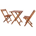 3-tlg. Bistro-Set Klappbar Massivholz Akazie