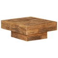 Couchtisch Bahnschwellen-Holz Recycelt Massiv 70 x 70 x 30 cm