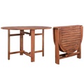 Garten-Esstisch Akazienholz Massiv Oval 120x70x74 cm