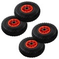 vidaXL Sackkarrenräder 4 Stk. Gummi 3,00-4 (260x85)