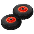 vidaXL, vidaXL Sackkarrenräder 2 Stk. Massives PU 3,00 - 4 (260 x 85)