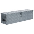vidaXL, vidaXL Aluminiumkiste 80,5×22×22 cm Silbern