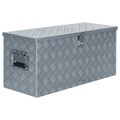 vidaXL, vidaXL Aluminiumkiste 90,5×35×40 cm Silbern