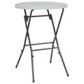Klappbarer Stehtisch HDPE 80x110 cm Weiss