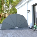 Diverse Hardware, Garten-Sonnendach Zusammenklappbar 160 cm Grau