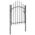 Diverse Hardware, Gartentor Stahl 1x1,5 m Schwarz