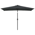 Sonnenschirm mit Metall-Mast 300 x 200 cm Anthrazit