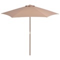 Sonnenschirm mit Holz-Mast 270 cm Taupe