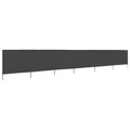 Diverse Hardware, 6-teiliges Windschutzgewebe 800 x 80 cm Grau