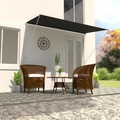 Einziehbare Markise Anthrazit 350 x 150 cm