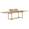 Ausziehbarer Gartentisch (180-280) x 100 x 75 cm Teak Massiv