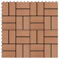 vidaXL Terrassenfliesen 11 Stück WPC 30 x 30 cm 1 qm Braun