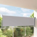 Ausziehbare Seitenmarkise 100 x 300 cm Grau