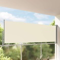 Ausziehbare Seitenmarkise 120 x 300 cm Creme