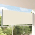 Ausziehbare Seitenmarkise 140 x 300 cm Creme