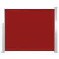 Ausziehbare Seitenmarkise 120 x 300 cm Rot