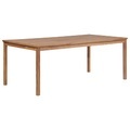 Garten-Esstisch Teakholz Massiv 200 x 100 x 77 cm