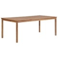 Garten-Esstisch Teakholz Massiv 200 x 100 x 77 cm