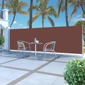Ausziehbare Seitenmarkise 160 x 500 cm Braun