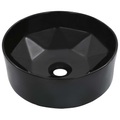 Waschbecken 36 x 14 cm Keramik Schwarz