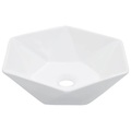 Waschbecken 41 x 36,5 x 12 cm Keramik Weiss