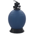 Pool-Sandfilter mit 6-Wege-Ventil Blau 560 mm